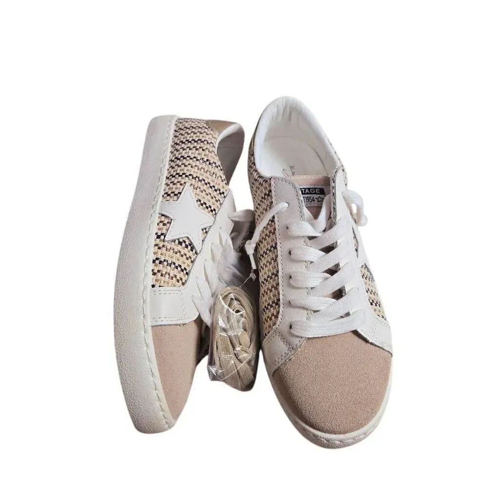 Vintage Havana Carla Tweed Multi Mix Sneaker Size 7.5 New!